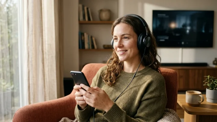 Dispositivo connesso a internet per ascoltare stazioni radio in streaming