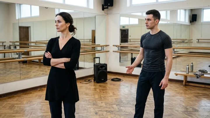 Anna Safroncik e Leonardo Lini durante l'esibizione sulla pista di Ballando con le stelle