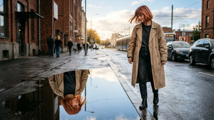 Billie Eilish con il nuovo taglio a caschetto corto scalato color rame