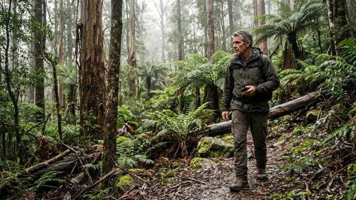 Eric Bana interpreta l'agente federale Aaron Falk nel film Force of Nature Oltre l'inganno