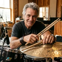 Former Saxon drummer Nigel Durham, influential British heavy metal percussionist