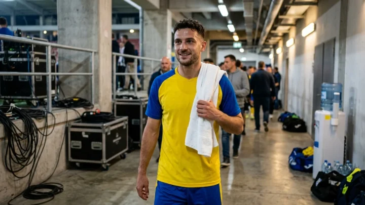 Giacomo Calò centrocampista del Frosinone durante una partita di Serie A