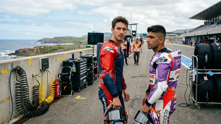 Tracciato del circuito di Phillip Island durante una gara motociclistica