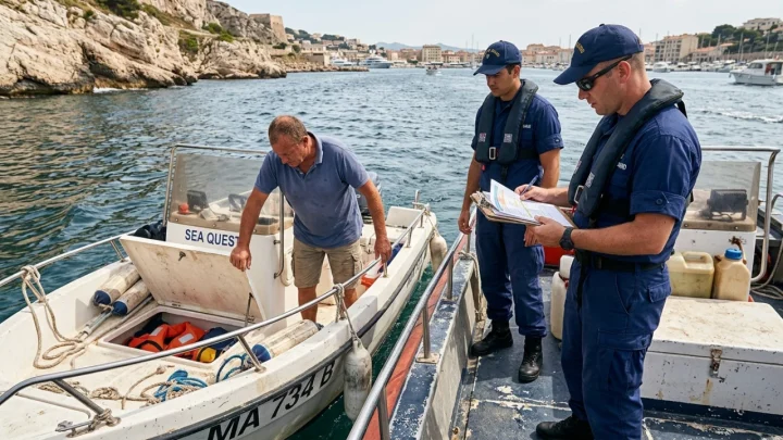 Pattugliatore della Guardia Costiera in navigazione per controlli marittimi lungo la costa