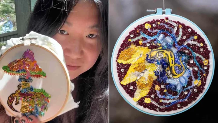 Instead of Buying Craft Supplies Online, a San Francisco Teacher Punches Sparkling Sequins Directly Out of Discarded Trash