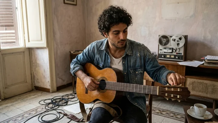 Scena cinematografica ispirata ai primi anni di carriera e alla vita personale di Pino Daniele