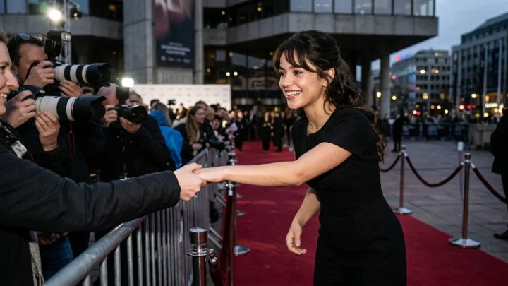 Jenna Ortega sul red carpet della Festa del Cinema di Roma per il film Klara e il Sole