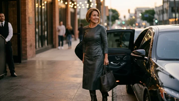 Jennifer Lopez in abito elegante a un evento mondano di Los Angeles