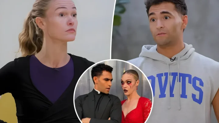 Julia Stiles Clashes With Partner Ezra Sosa Before Horror Night Rebound on Dancing With the Stars