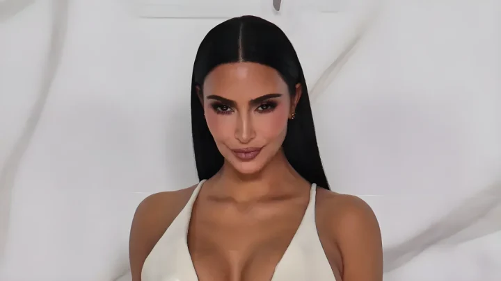 Kim Kardashian Debuts Corseted Schiaparelli Couture in Striking Press Tour Shift