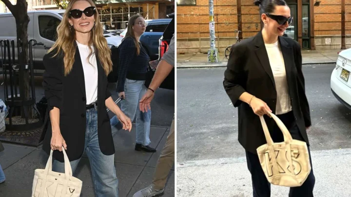 Kristen Bell Steps Out in NYC Carrying BaubleBar’s $78 Customizable Mini Canvas Tote