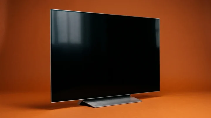 Smart TV OLED posizionata in un soggiorno moderno