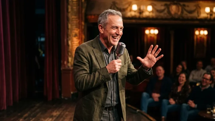 Max Giusti ospite sul palco televisivo