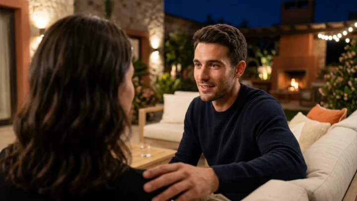 Megan Ria durante un confronto nella Casa del Grande Fratello VIP