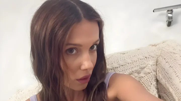 Millie Bobby Brown Debuts Cozy Lilac Knit Set as Florence by Mills Expands Her Multi-Million Fan Apparel Line
