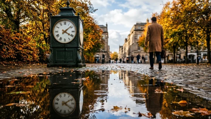 Orologio con lancette regolate per il cambio d'ora tra ora legale e solare