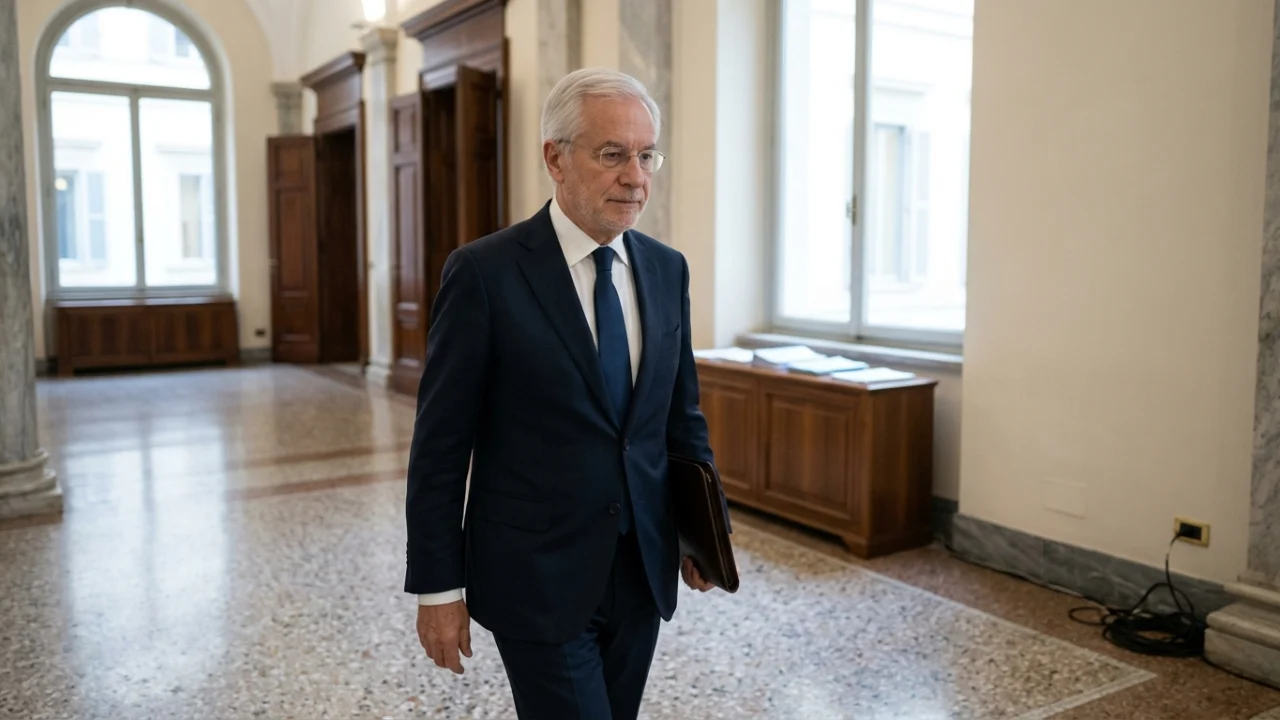 Paolo Gentiloni durante un incontro istituzionale di rilievo europeo