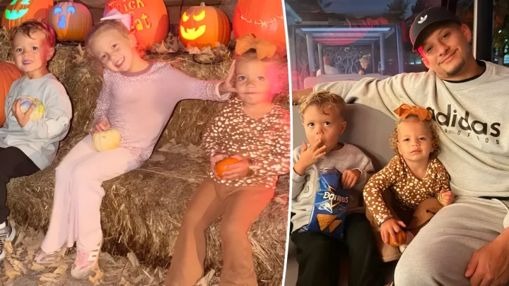 Patrick and Brittany Mahomes Take Their Three Kids on a Festive Fall Pumpkin Patch Outing Ahead of Halloween