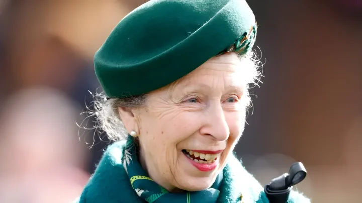 Princess Anne Turns Heads in Bold Turquoise Peacock Ensemble, Channeling Queen Elizabeth's Standout Fashion Strategy