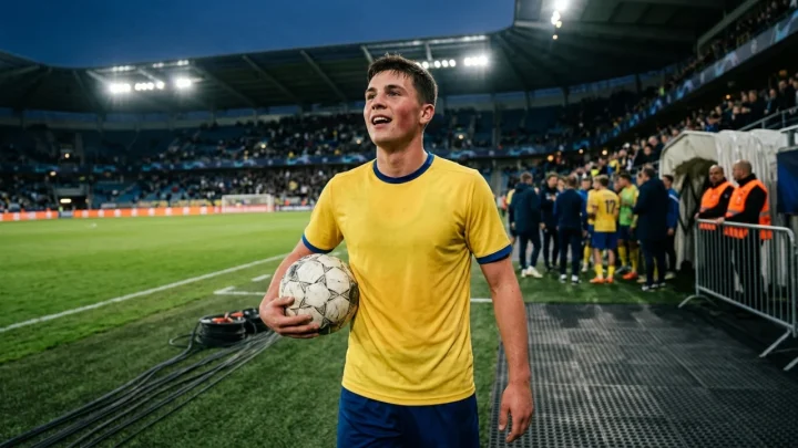 Antonio Raimondo esulta durante una partita del Frosinone