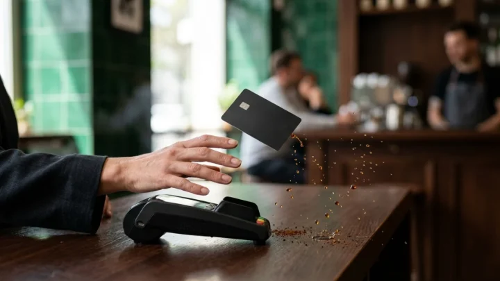 Schermo di smartphone che mostra l'applicazione bancaria Revolut con avviso di errore