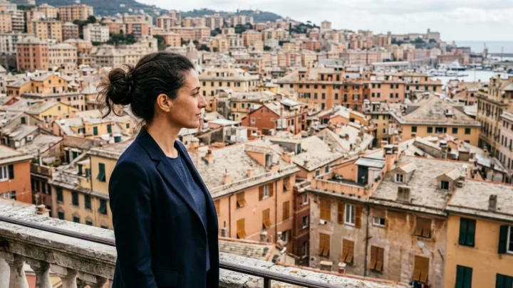 Silvia Salis durante un incontro istituzionale