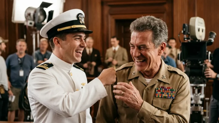 Jack Nicholson portraying Colonel Nathan Jessup in a courtroom setting