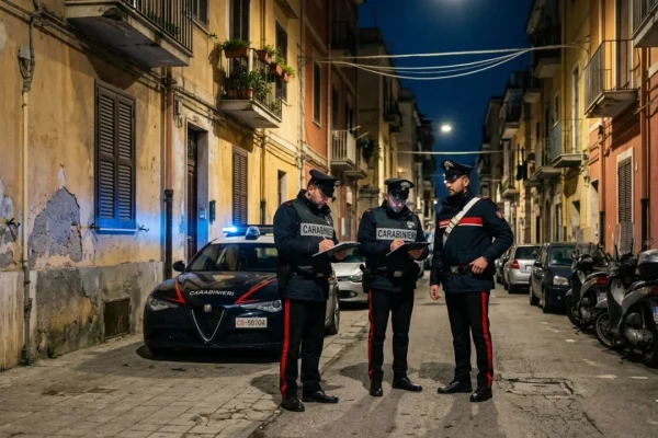 Gazzella dei Carabinieri impegnata nei controlli sul territorio per violenza domestica