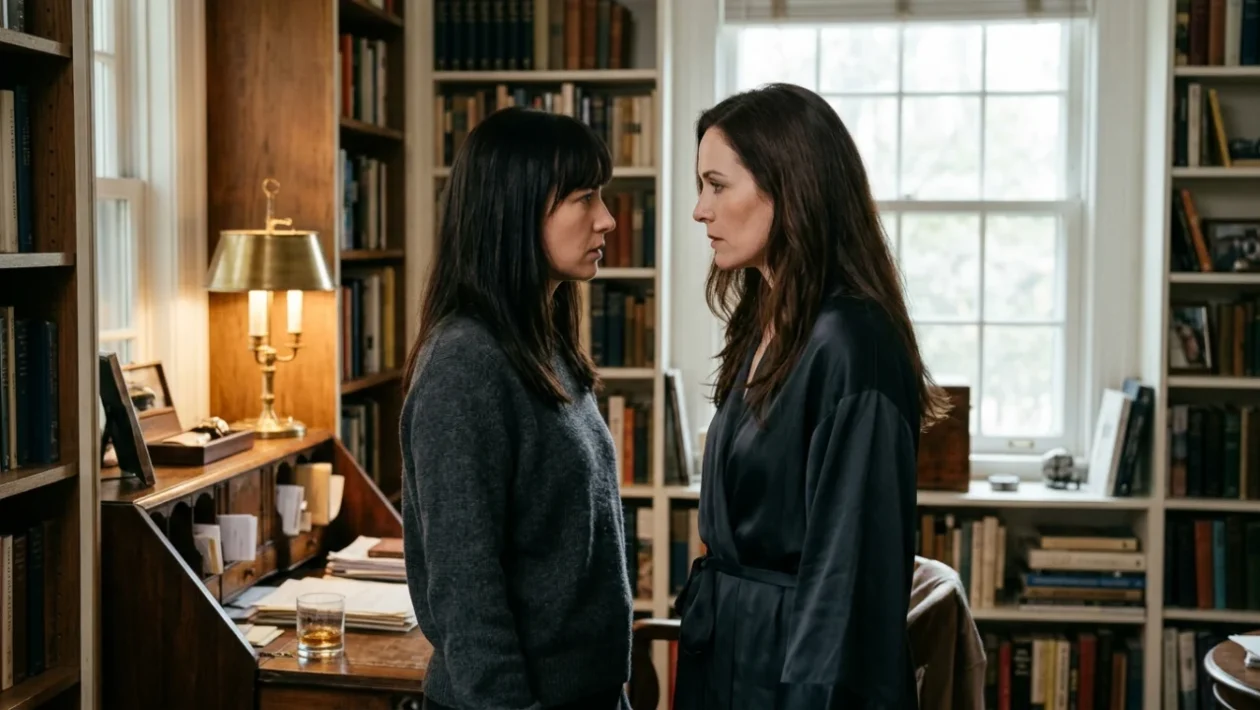 Anne Hathaway e Dakota Johnson nel film thriller Verity