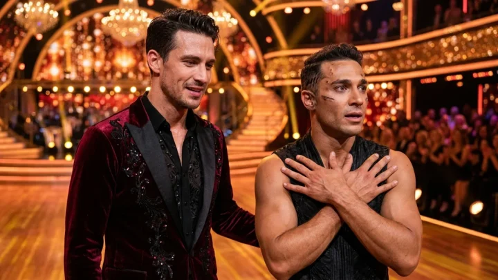 Jackson Olson and Tyler Cameron on Dancing with the Stars season 35 Horror Movie Night