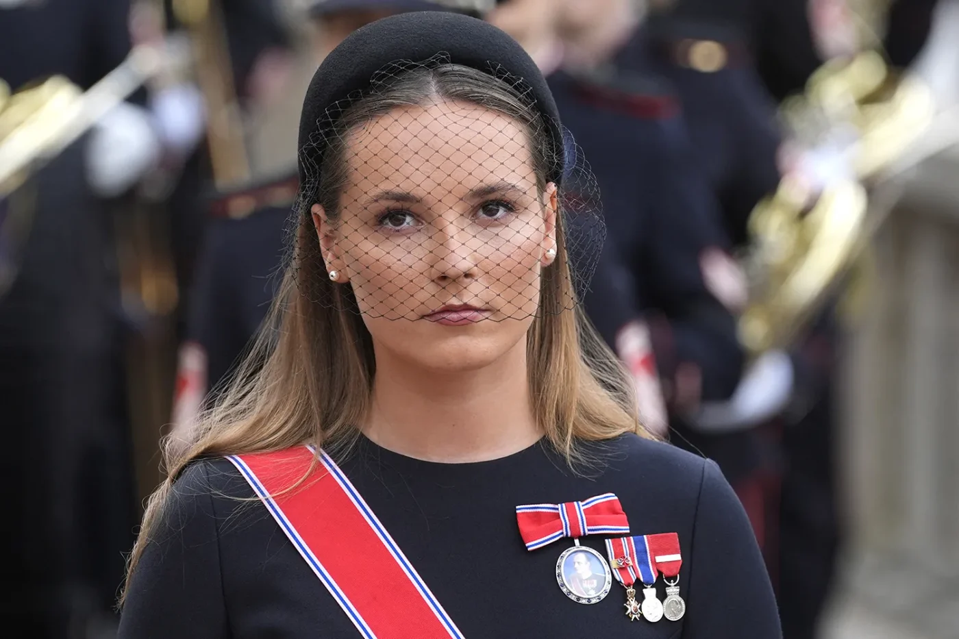 Crown Princess Ingrid Alexandra of Norway arrives prior to an oath-taking ceremony for her father, King Haakon VIII of Norway at the Storting in Oslo on September 1, 2026.