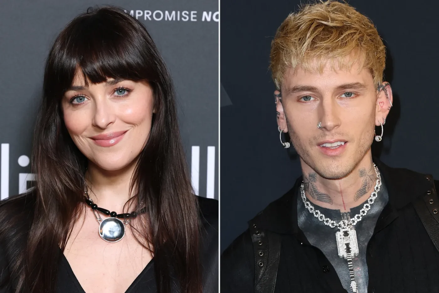 Dakota Johnson; Machine Gun Kelly.