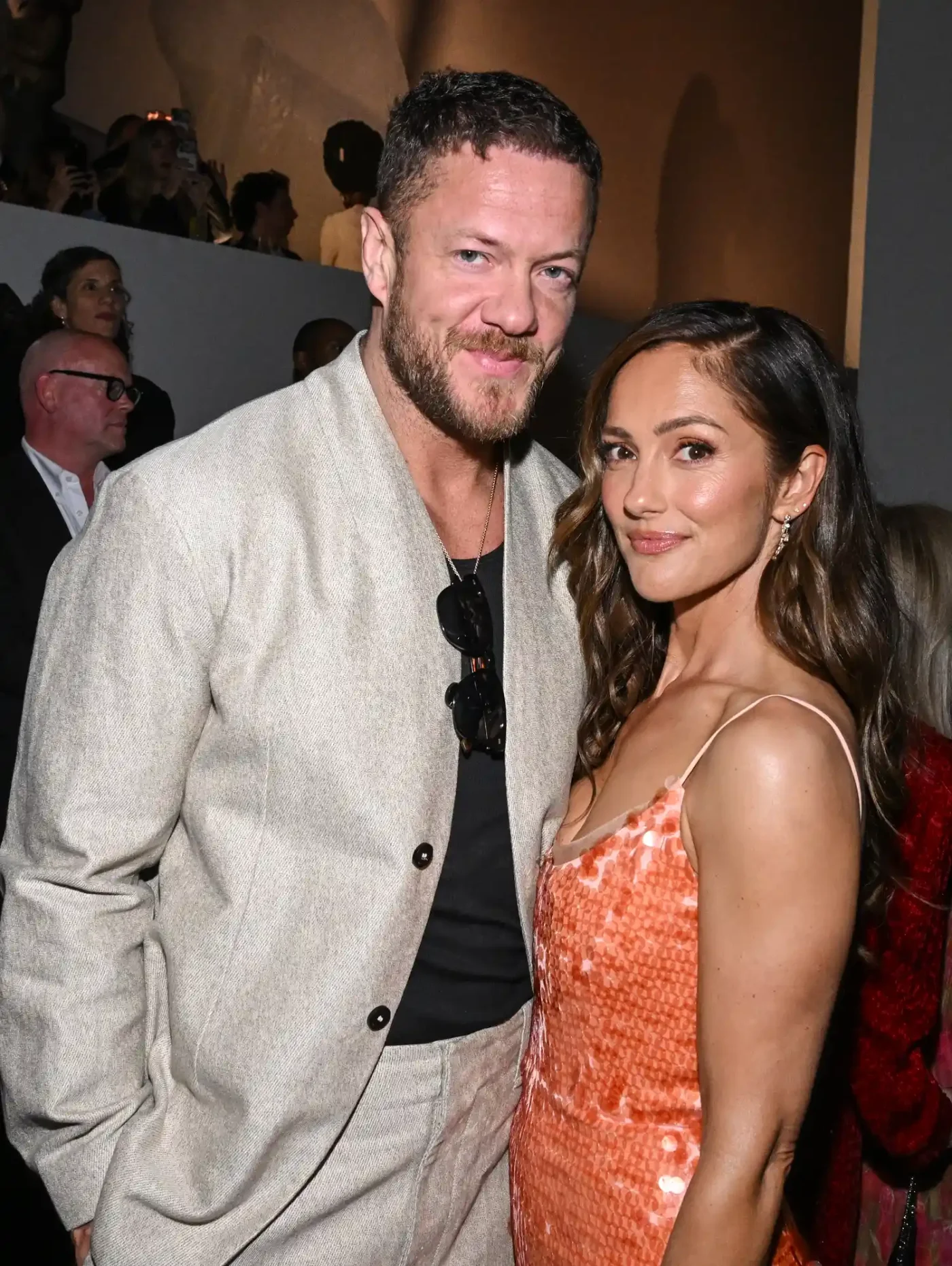 Dan Reynolds and Minka Kelly at The MOCA Gala 2026 on May 30, 2026 in Los Angeles, California.