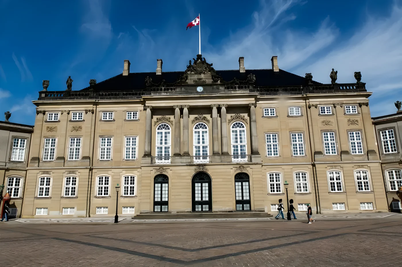 Danish royal residence Amalienborg Palace
