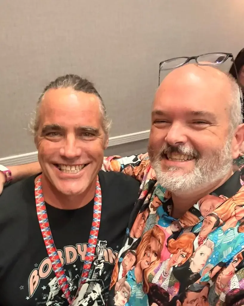David Mandel-Bloch, aka David Lawrence, pictured with a fan at The Hollywood Show, shared on Instagram