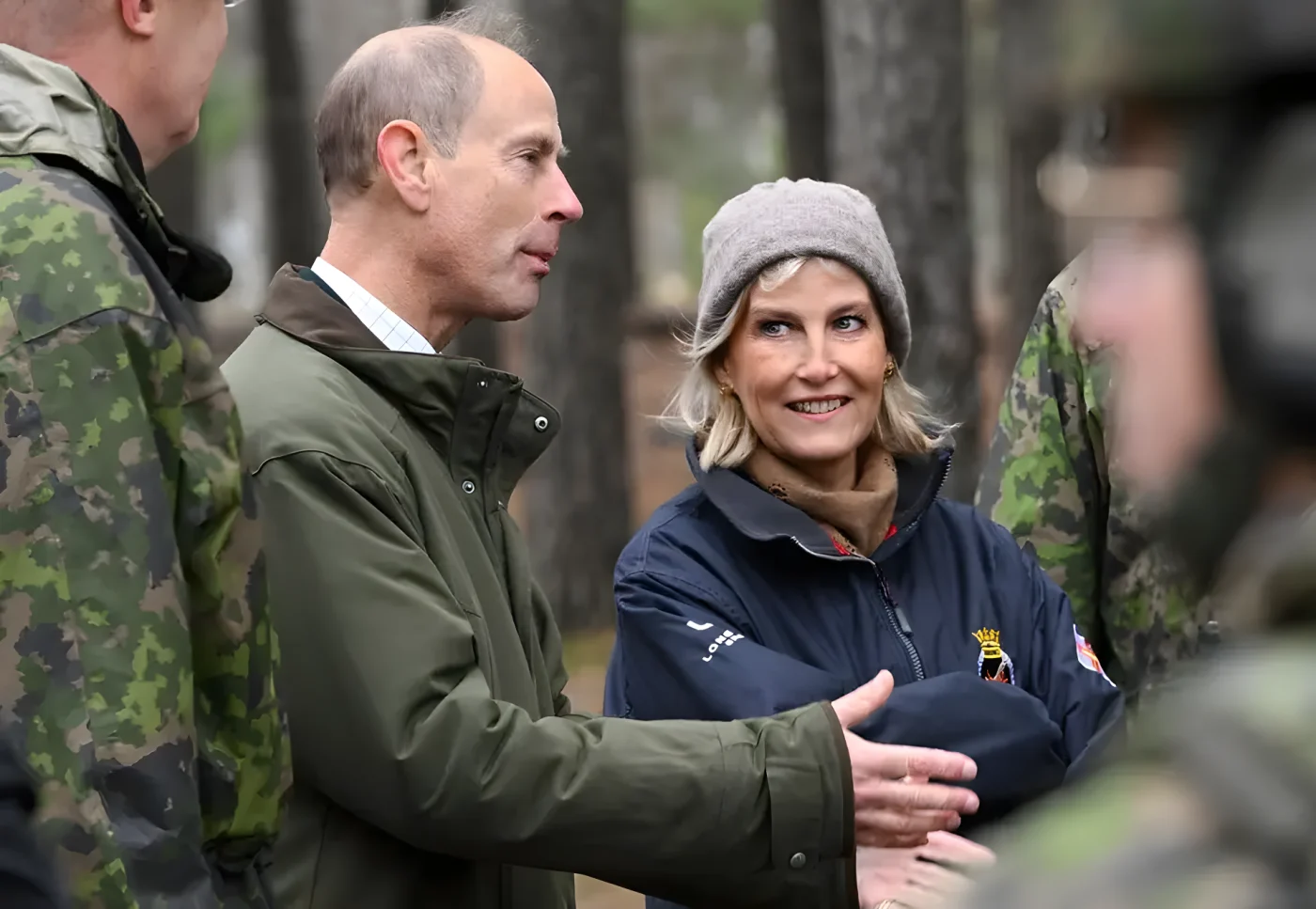 Duchess Sophie may have been wearing a hat, but her famous blonde hair was perfectly intact
