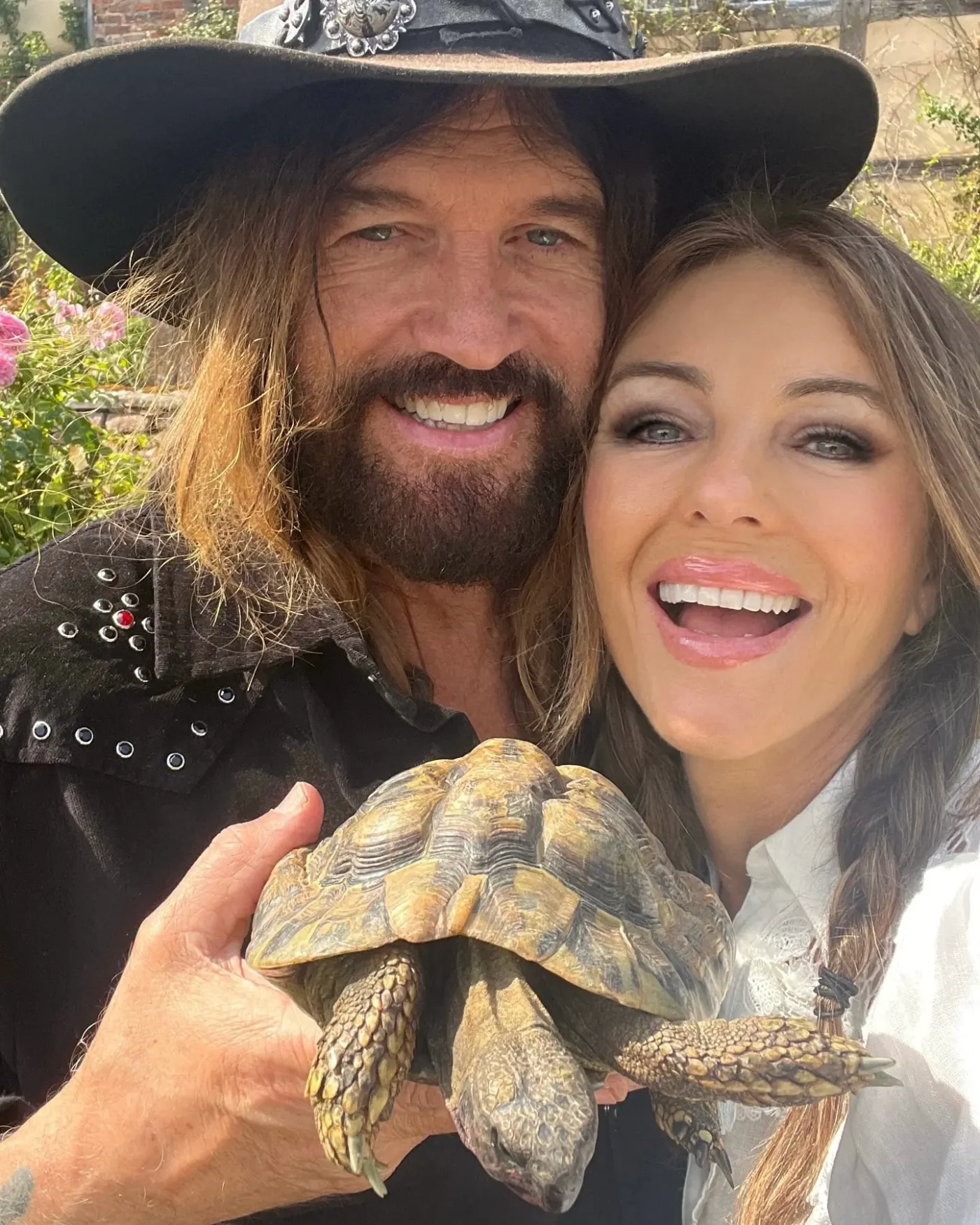 Elizabeth Hurley and Billy Ray Cyrus