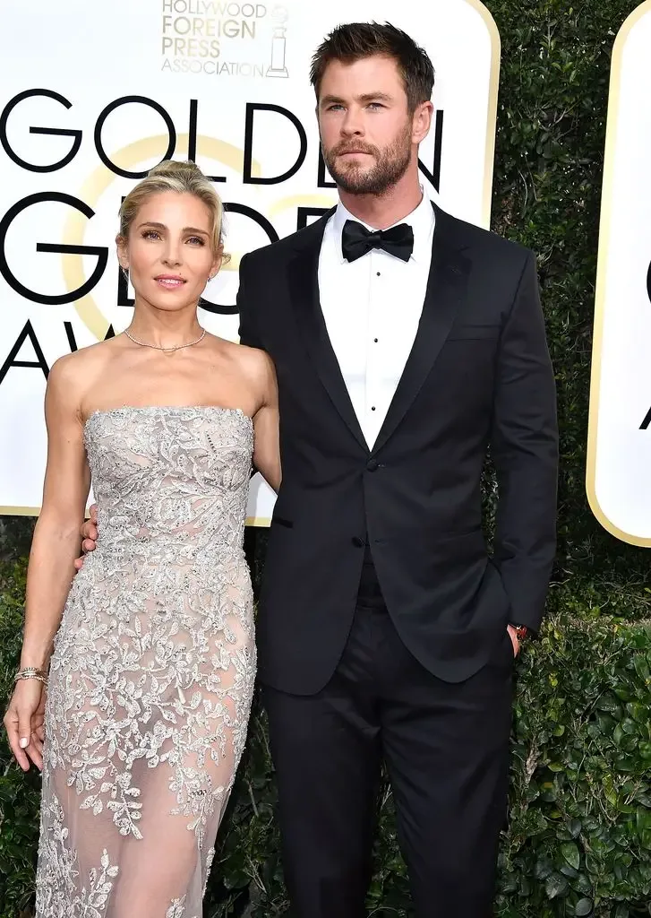elsa pataky chris. hemsworth golden globes