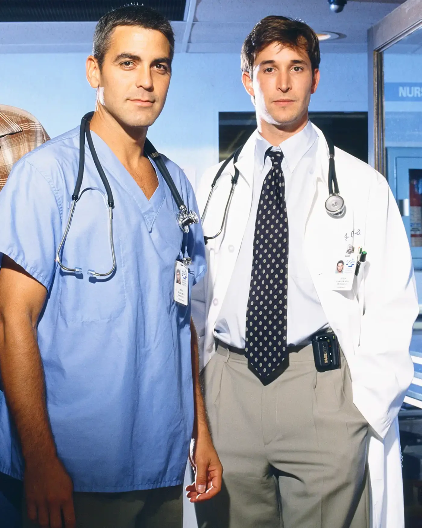 ER - George Clooney as Doctor Doug Ross; Noah Wyle as Doctor John Carter