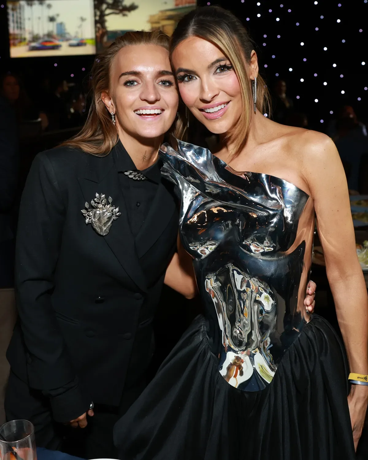 G Flip and Chrishell Stause attend the 35th GLAAD Media Awards - Los Angeles at The Beverly Hilton on March 14, 2024 in Beverly Hills, California.