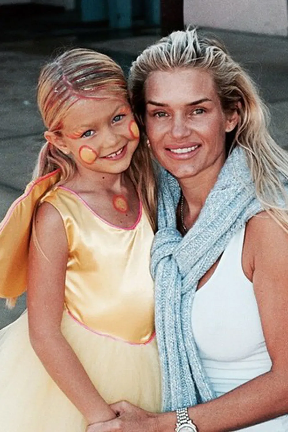 Gigi Hadid and her mother Yolanda on Halloween.