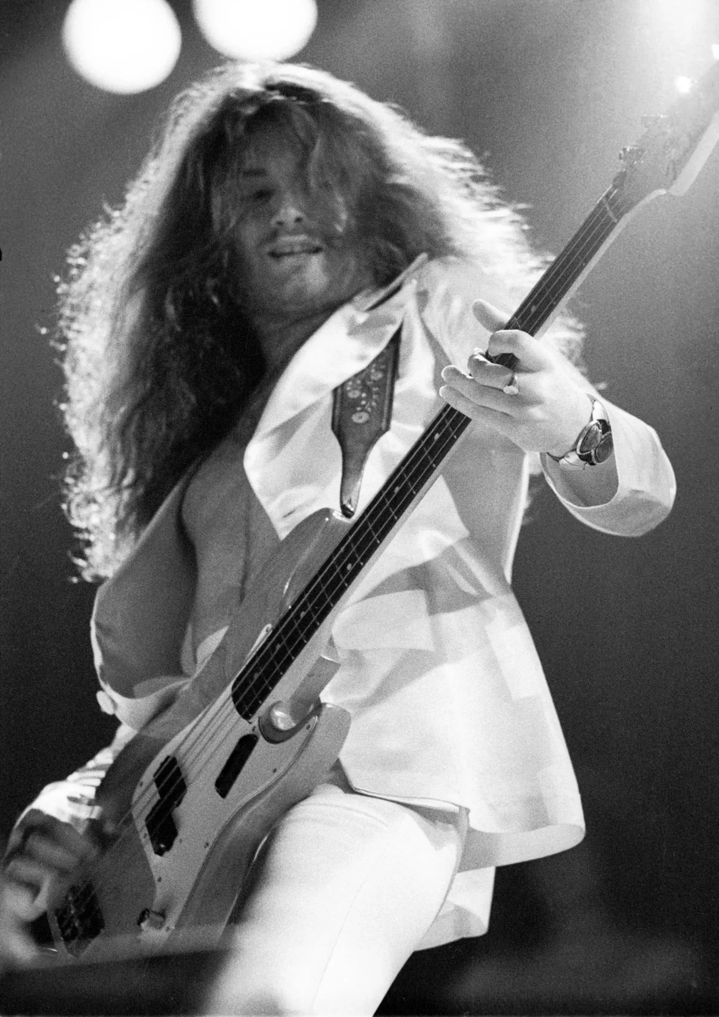Glenn Hughes of Deep Purple performing on stage.