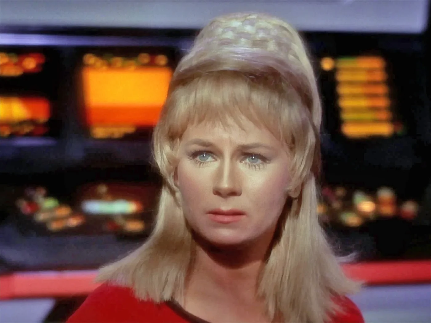 Grace Lee Whitney as Yeoman Janice Rand in in the STAR TREK episode,
