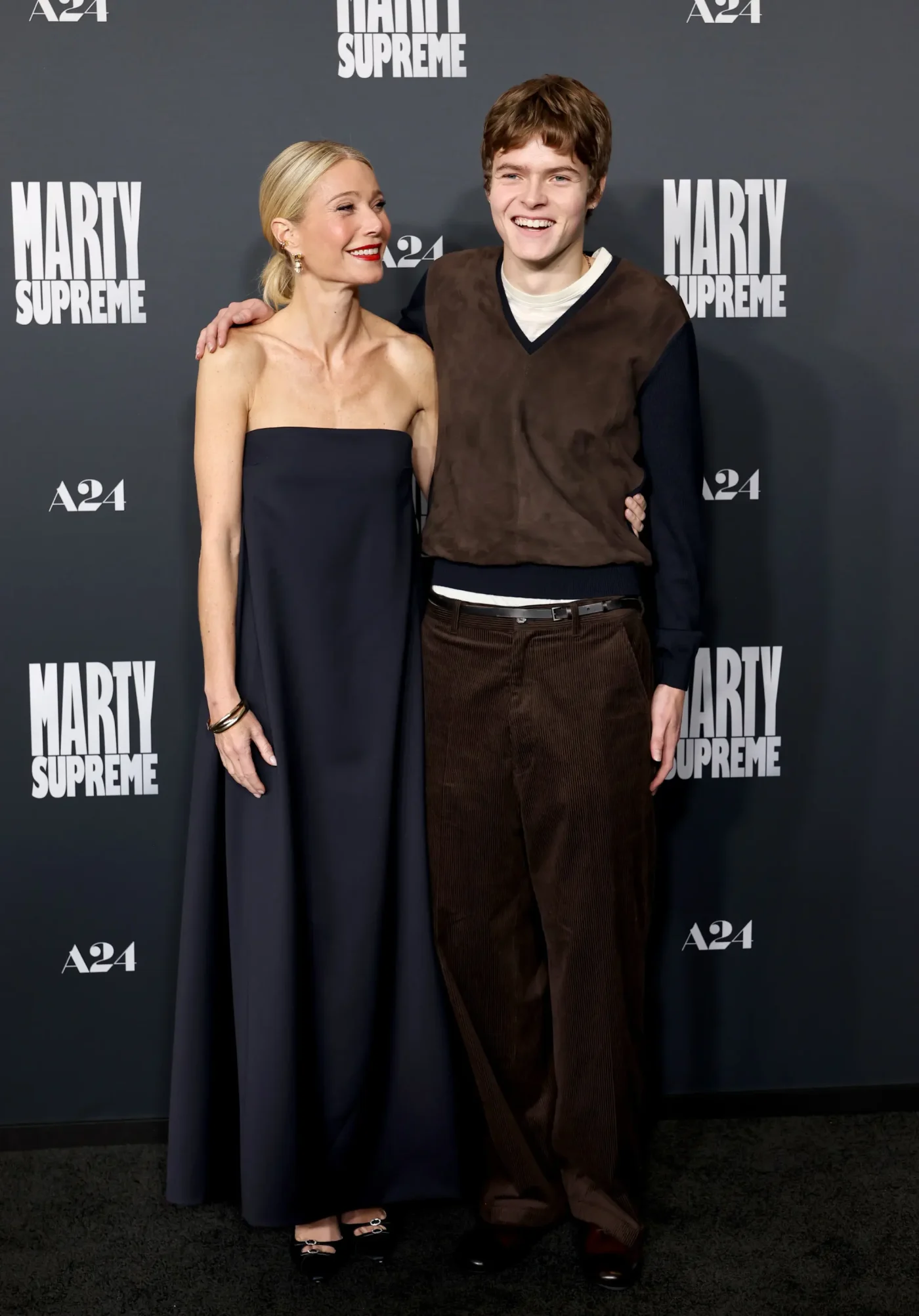 Gwyneth Paltrow and Moses Martin attend the premiere of
