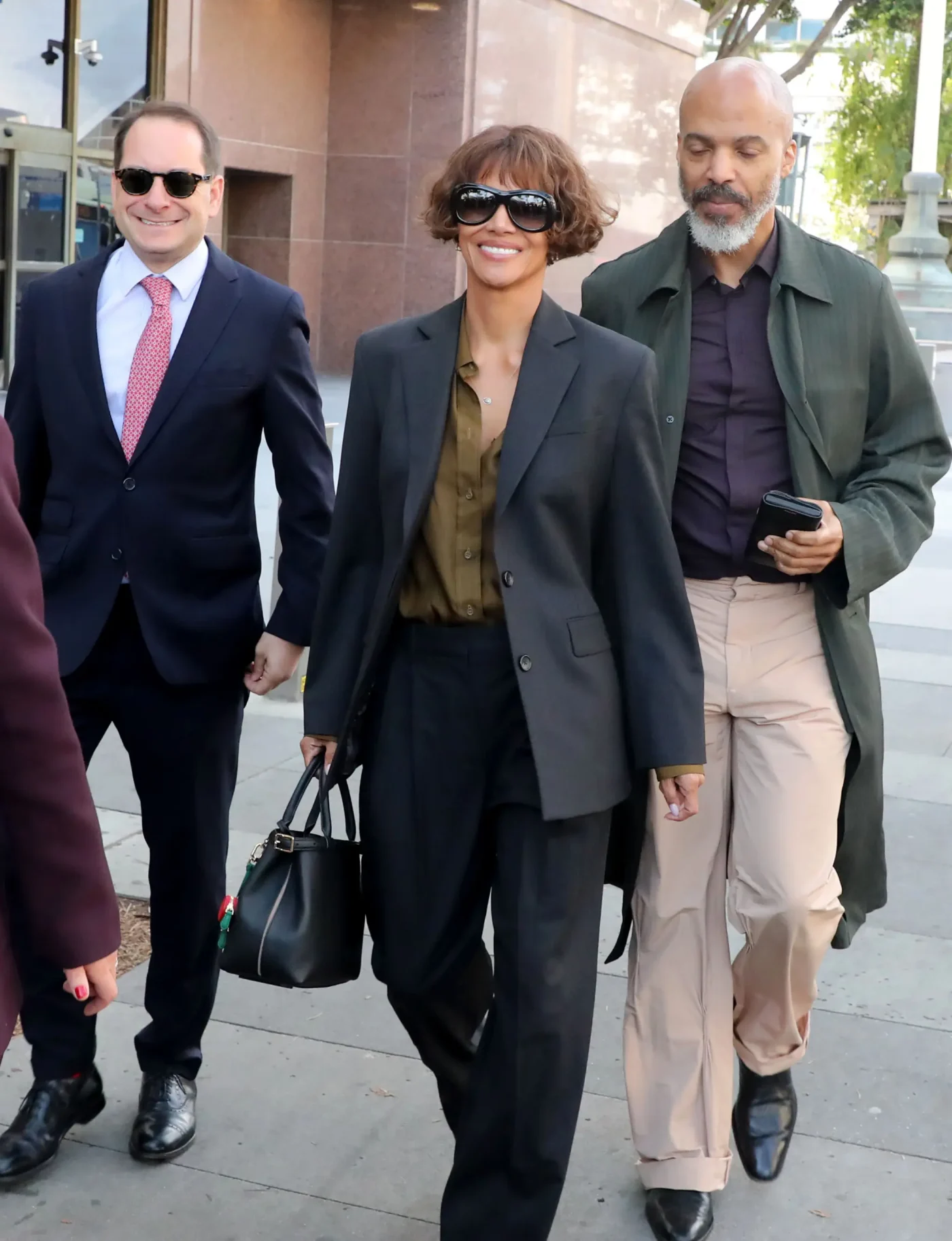 Halle Berry leaves the Stanley Mosk Courthouse in Los Angeles.