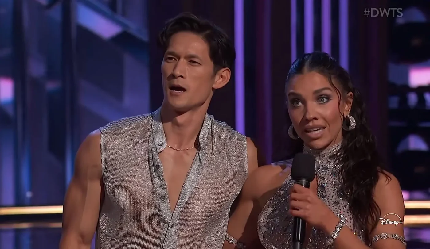 Harry Shum Jr. and Jenna Johnson speaking on Dancing With The Stars.
