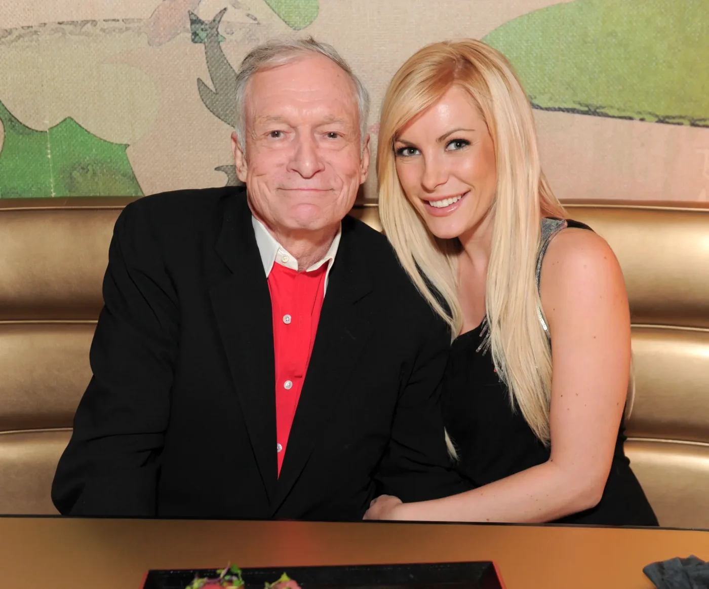 Hugh Hefner and Crystal Harris attend the TCM Classic Film Festival Vanity Fair after party.