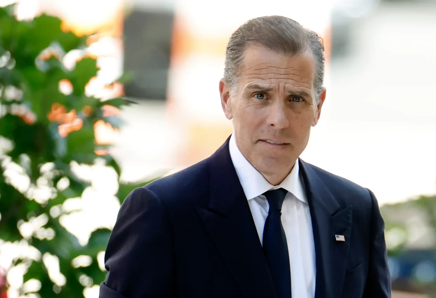Hunter Biden wearing a suit and tie.