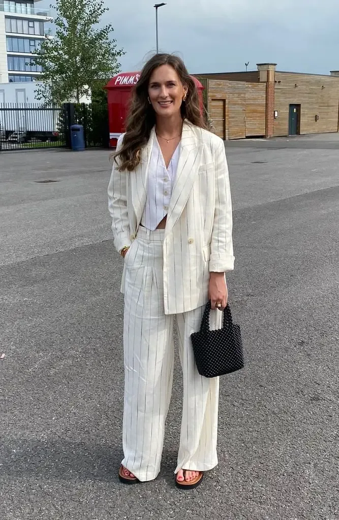 I wore this H&M suit so much over the summer