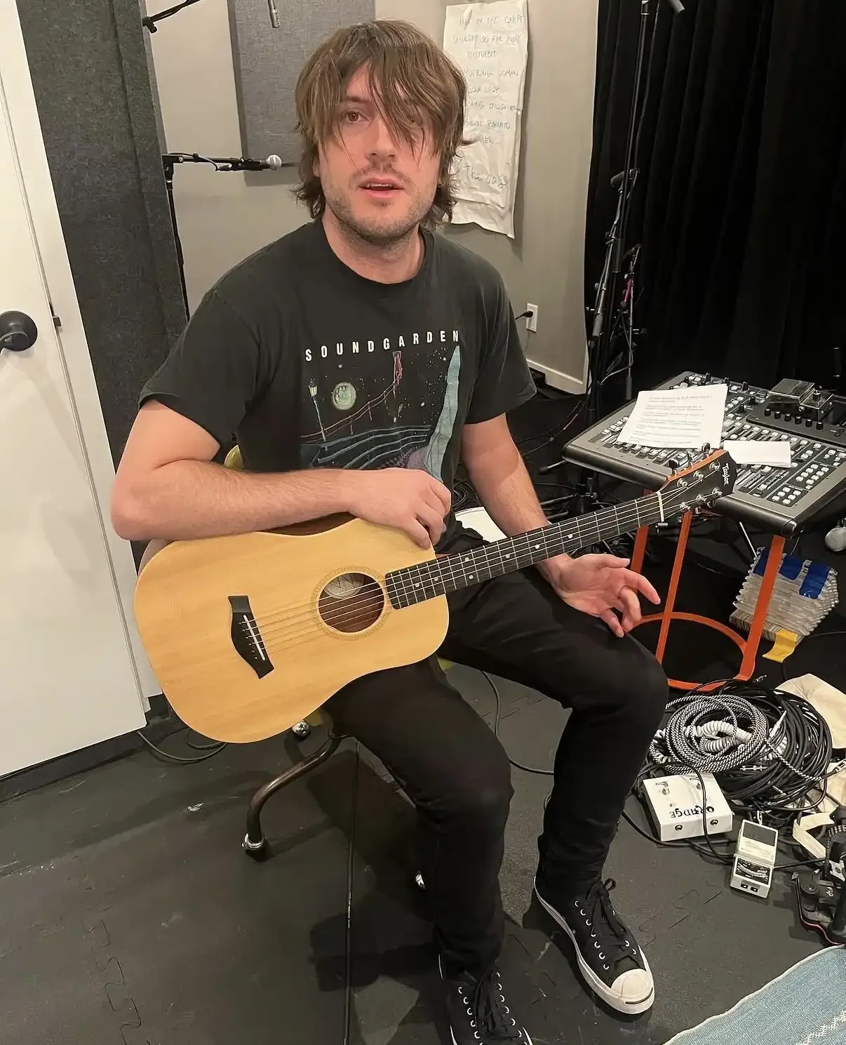 Indio Downey with guitar
